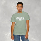 Speech Vibes, Unisex Comfort Colors Tee for SLP, SLPA, Speech Therapy