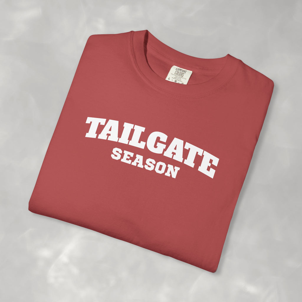 Tailgate Season, Football Game Day Unisex Comfort Colors Tee for Men and Women