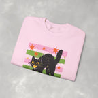 Spooky, Cute Black Cat, Halloween, Gildan Unisex Heavy Blend™ Crewneck Sweatshirt