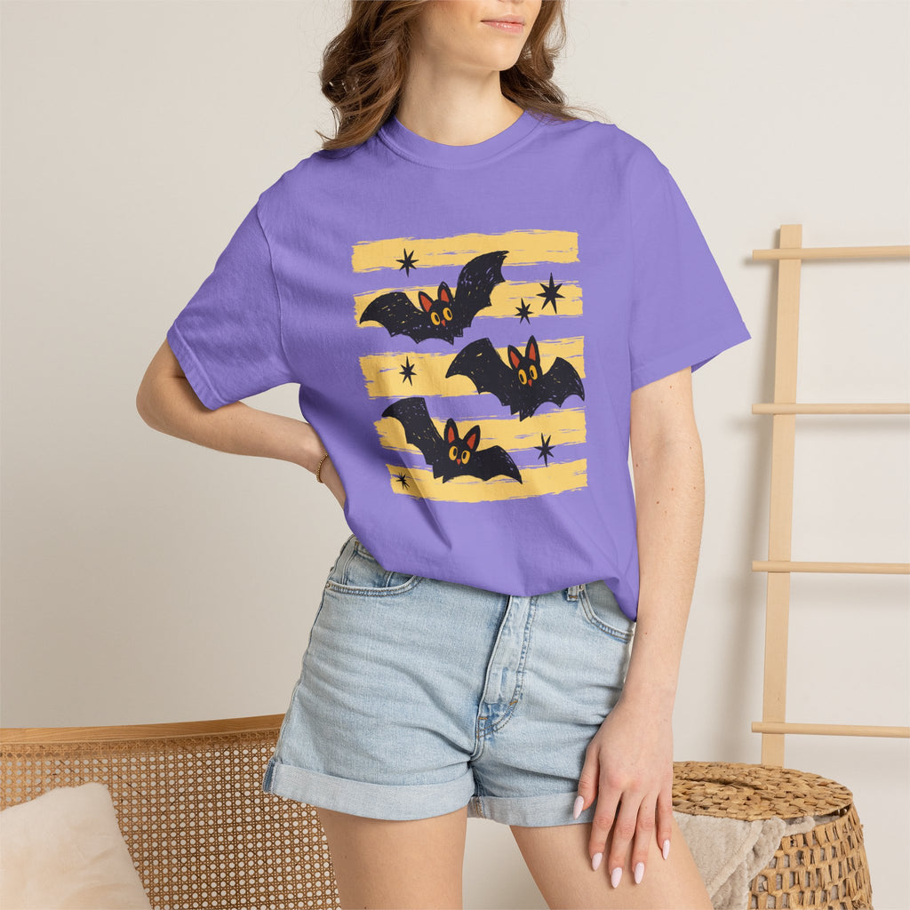 Cute Halloween Bats, Unisex Comfort Colors Tee
