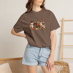 Retro Cats in Halloween Costumes Unisex Comfort Colors Tee
