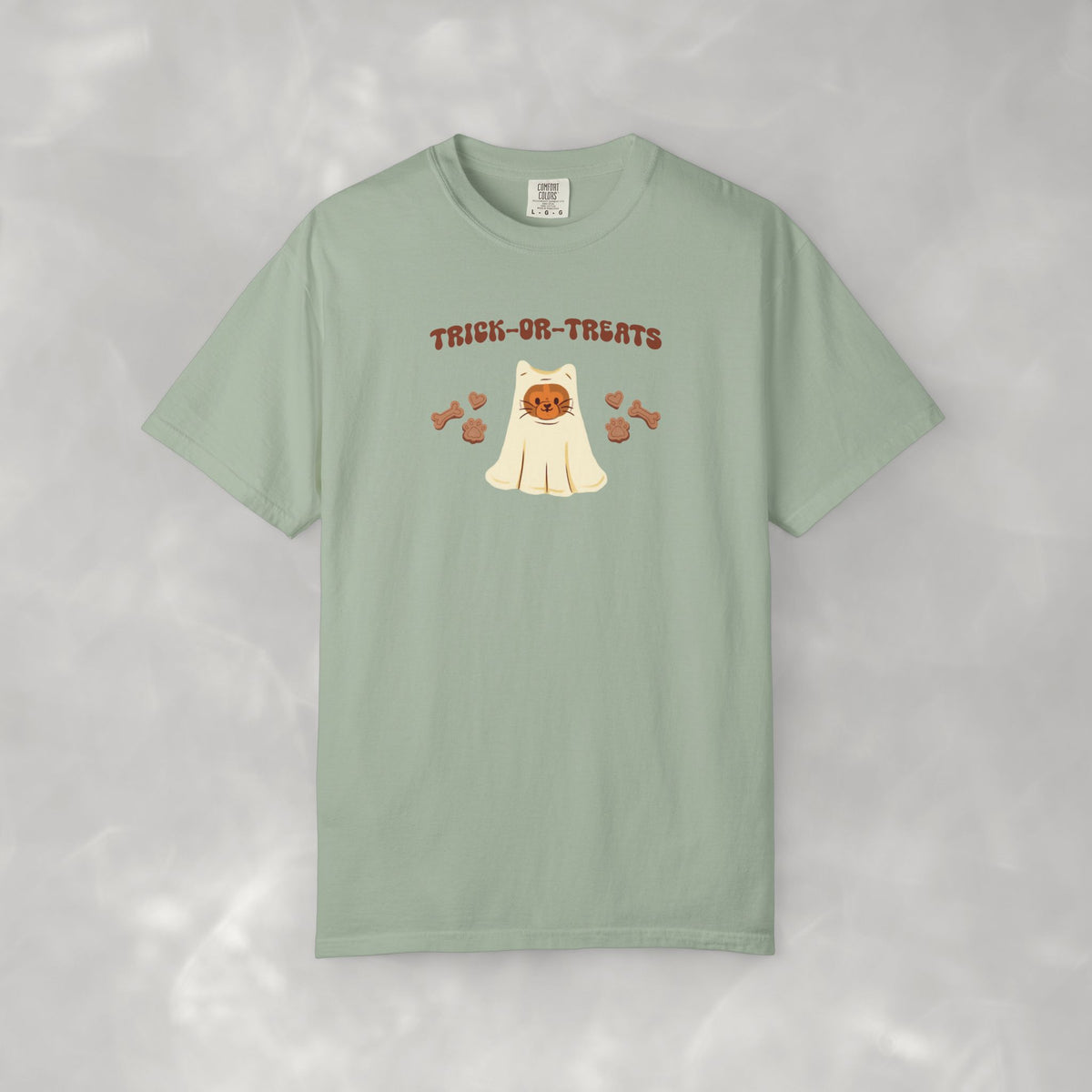 Trick-or-Treats Cute Funny Halloween Cat Lover Comfort Colors Garment-Dyed T-shirt