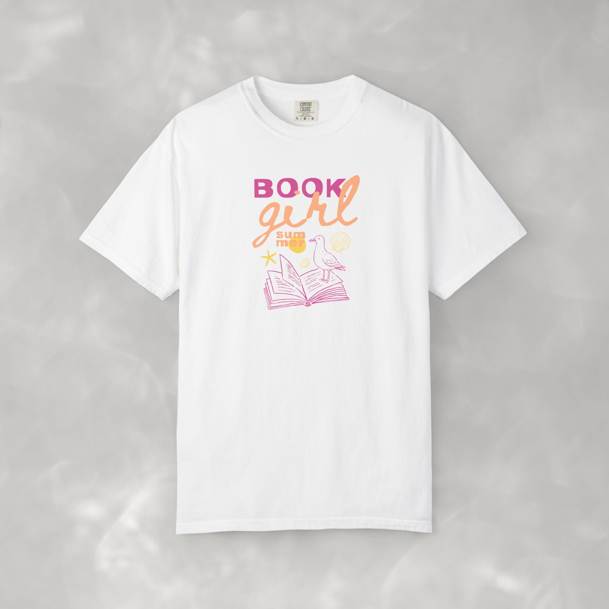 Book Girl Summer, Funny Summer, Book Lover Comfort Colors Tee