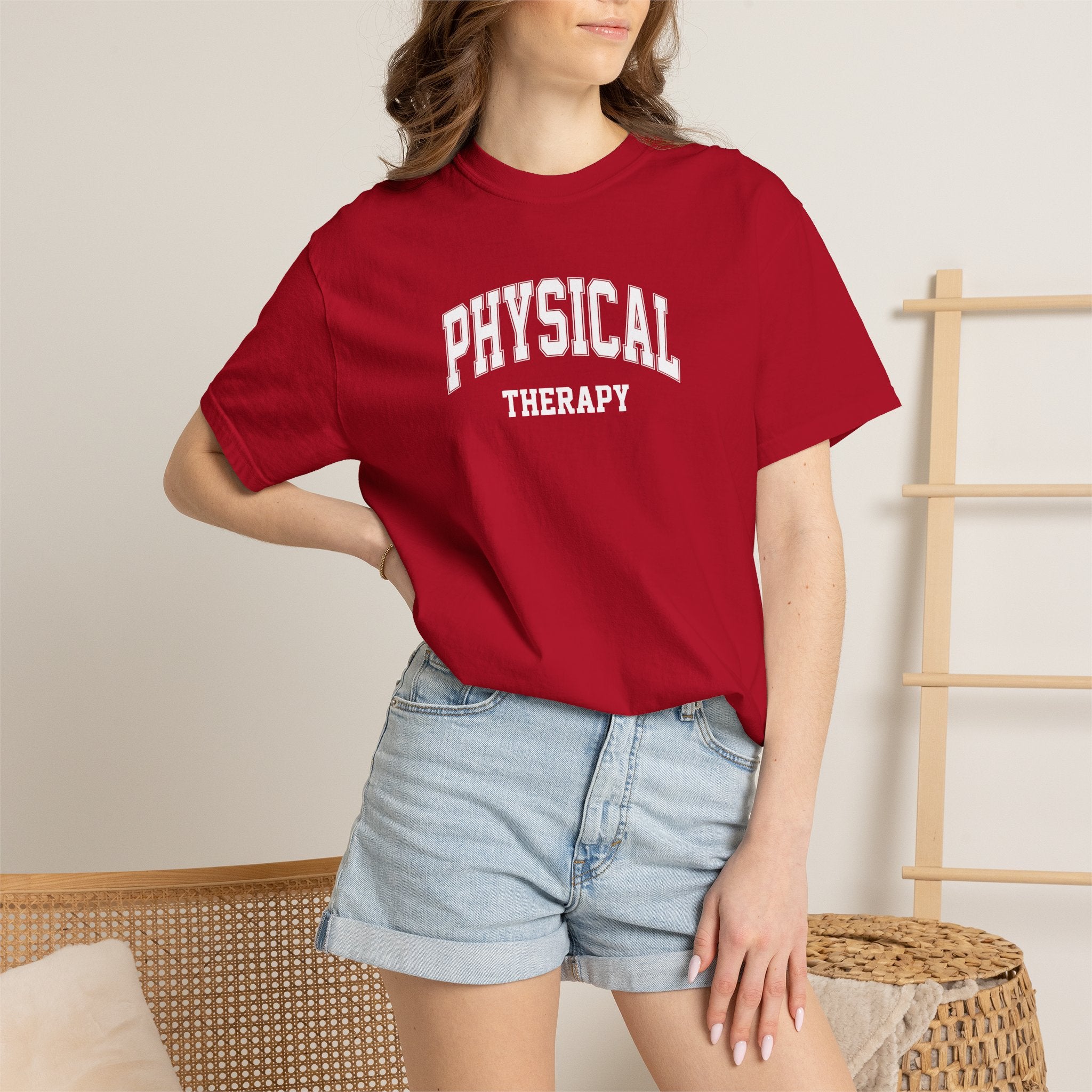 Physical Therapy, Therapist Classic Varsity Style Comfort Colors Tee