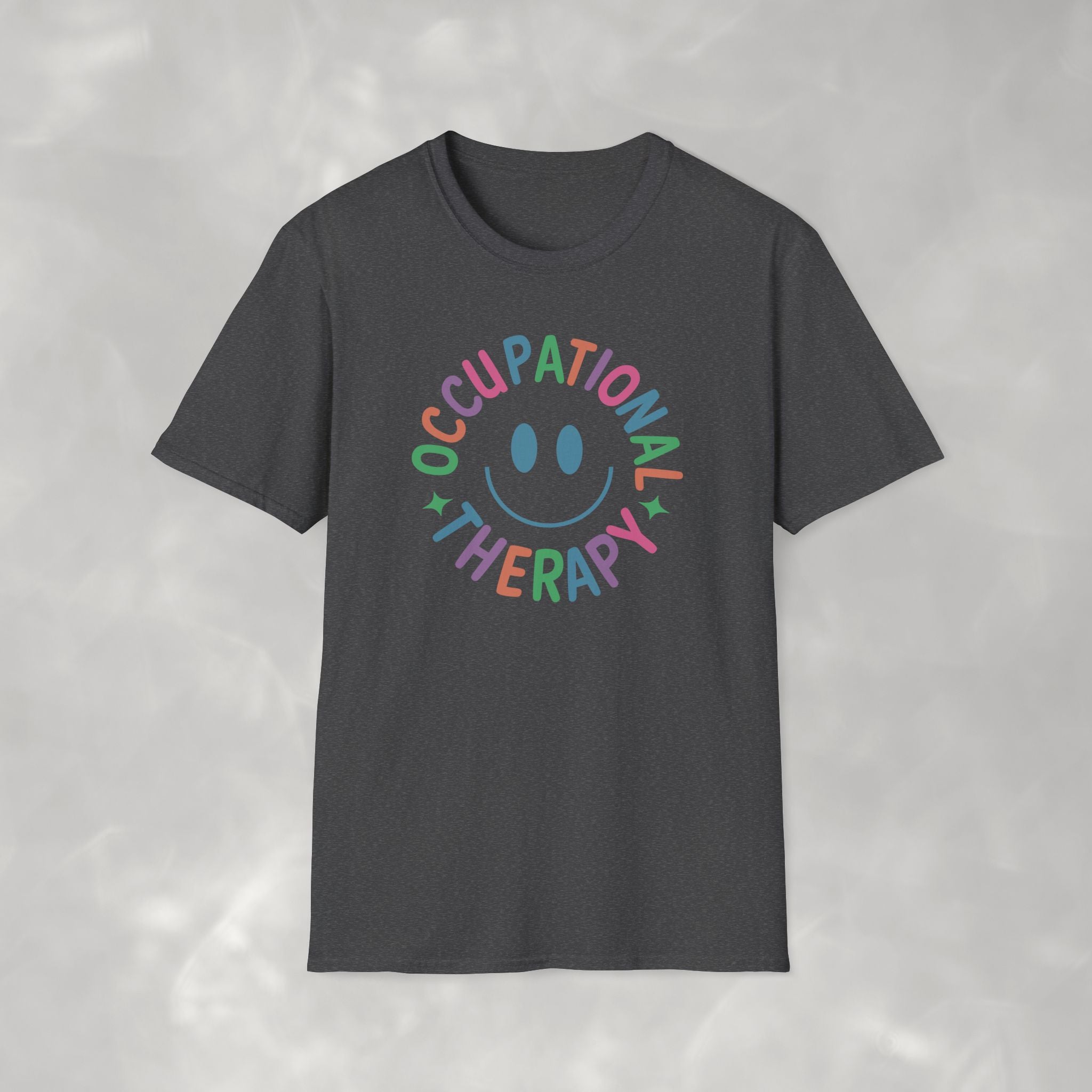 Occupational Therapy, Cute Playful Smile, OT, COTA Unisex Softstyle T-Shirt