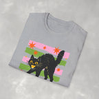 Spooky, Cute Black Cat, Halloween Gildan Unisex Softstyle T-Shirt