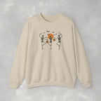 Dancing Skeletons, Cute Halloween Gildan Unisex Heavy Blend™ Crewneck Sweatshirt