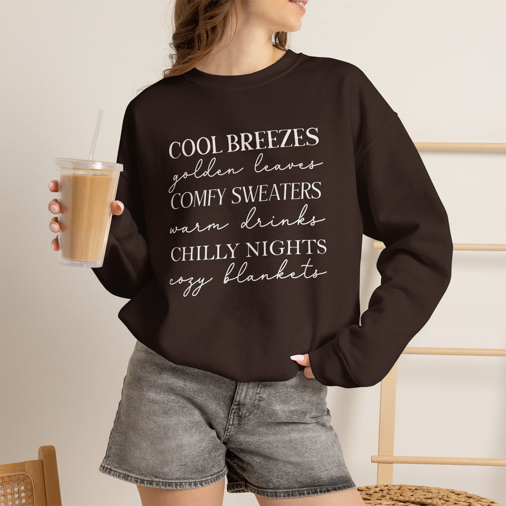 Autumn Vibes Gildan Unisex Heavy Blend™ Crewneck Sweatshirt for Fall, Thanksgiving, Festive