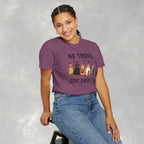 No Tricks Just Chicks, Funny Halloween Chickens in Costumes, Comfort Colors Tee