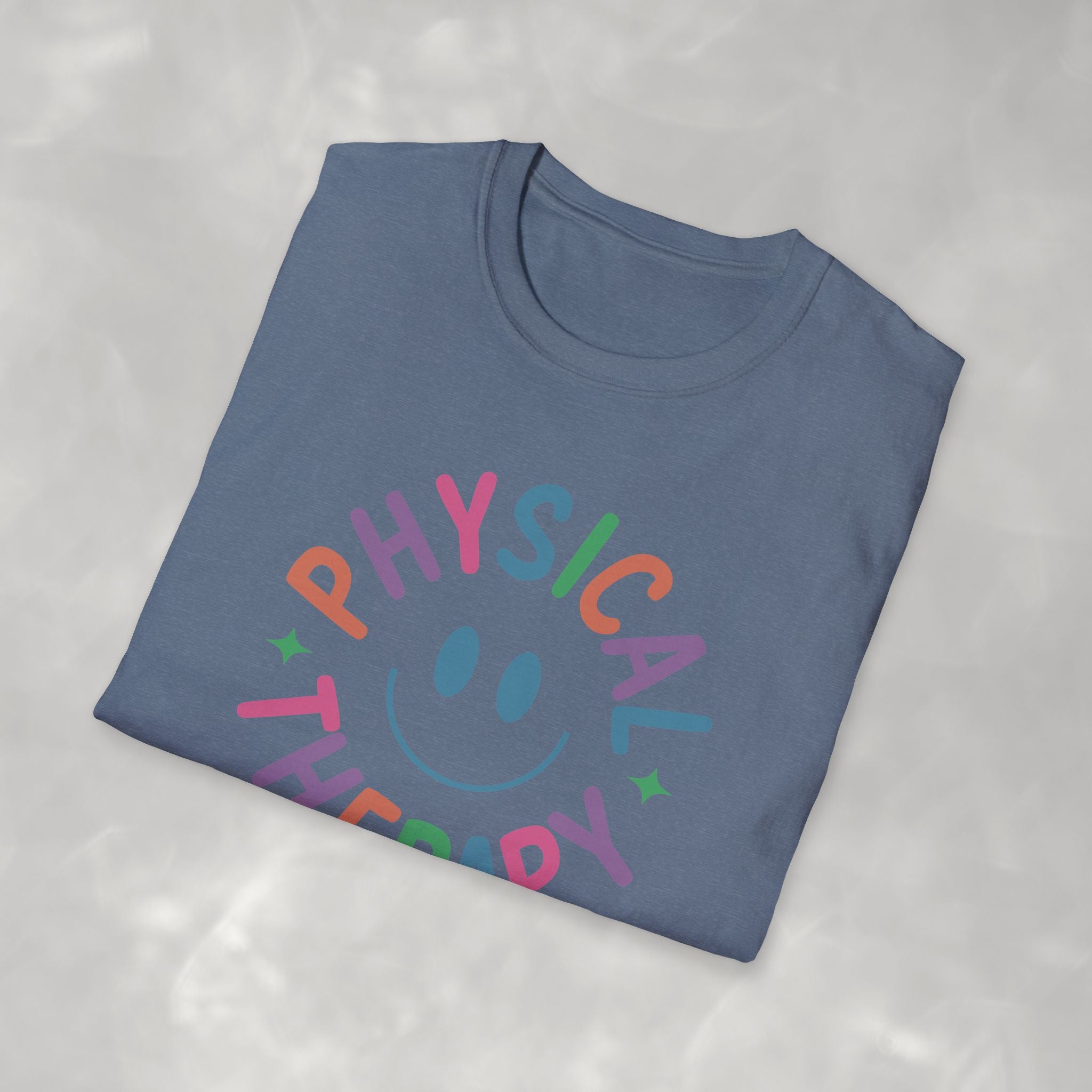 Physical Therapy, Cute Playful Smile, PT, PTA Gildan Unisex Softstyle T-Shirt