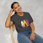 Preppy, Girly, Cute Halloween Ghosts with Cats, Gildan Unisex Softstyle T-Shirt