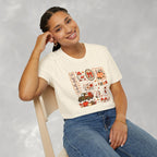 Hello Fall Cute Autumn Collage Gildan Unisex Softstyle T-Shirt