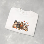 Retro Cats in Halloween Costume Gildan Unisex Heavy Blend™ Crewneck Sweatshirt