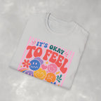 It's Okay to Feel All the Feels, Gildan Unisex Softstyle T-Shirt for OT, PT, Speech, School Therapists