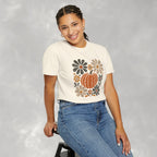 Retro Fall, Autumn Pumpkin Comfort Colors Tee
