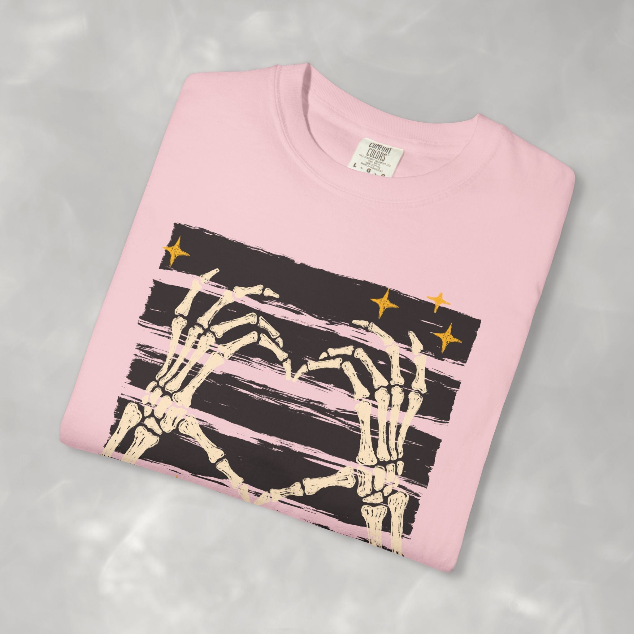 Spooky Skeleton Hands, Cute Halloween Comfort Colors Tee
