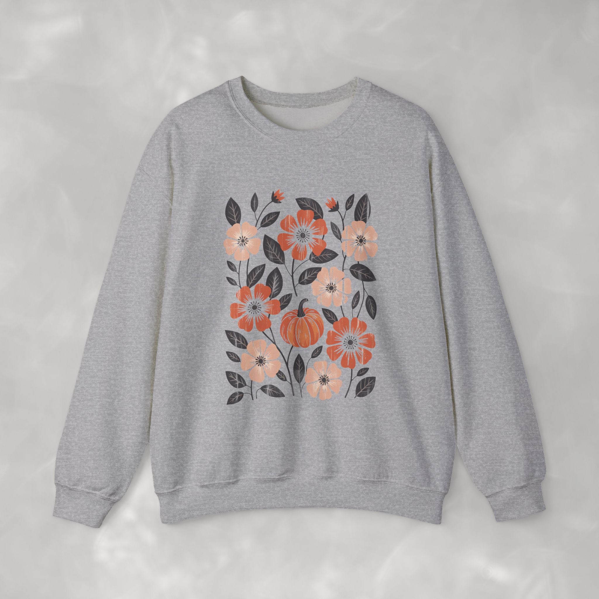 Vintage Autumn, Retro Fall Gildan Unisex Heavy Blend™ Crewneck Sweatshirt