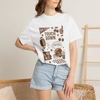 Football Preppy Game Day Comfort Colors Tee for Women