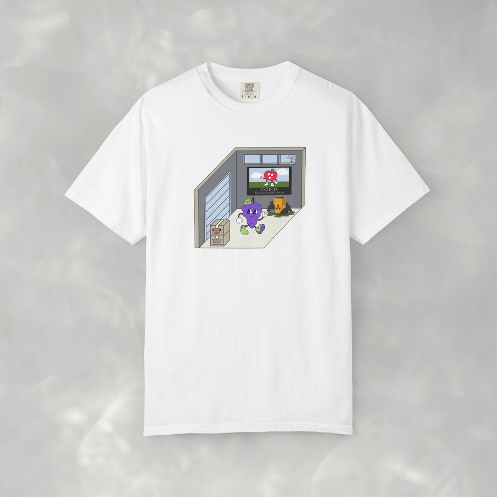 First Day Jitters, Grape Walking into Garage, Questionable Concepts Comfort Colors Unisex Garment-Dyed T-shirt