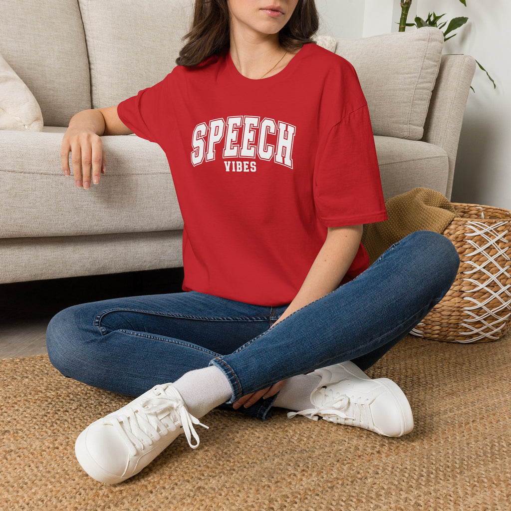 Speech Vibes Gildan Unisex Softstyle T-Shirt for SLP, SLPA, Speech Therapy