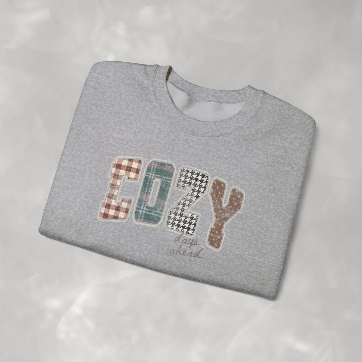 Cozy Days Ahead Cute Trendy Gildan Unisex Heavy Blend™ Crewneck Sweatshirt for Autumn, Fall, Thanksgiving
