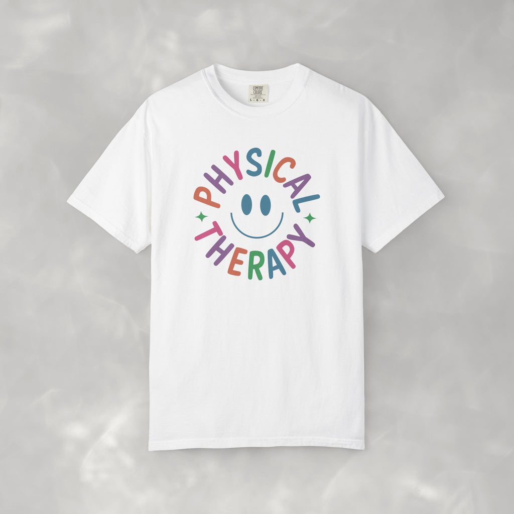 Physical Therapy, Cute Playful Smile, PT, PTA Unisex Comfort Colors Tee