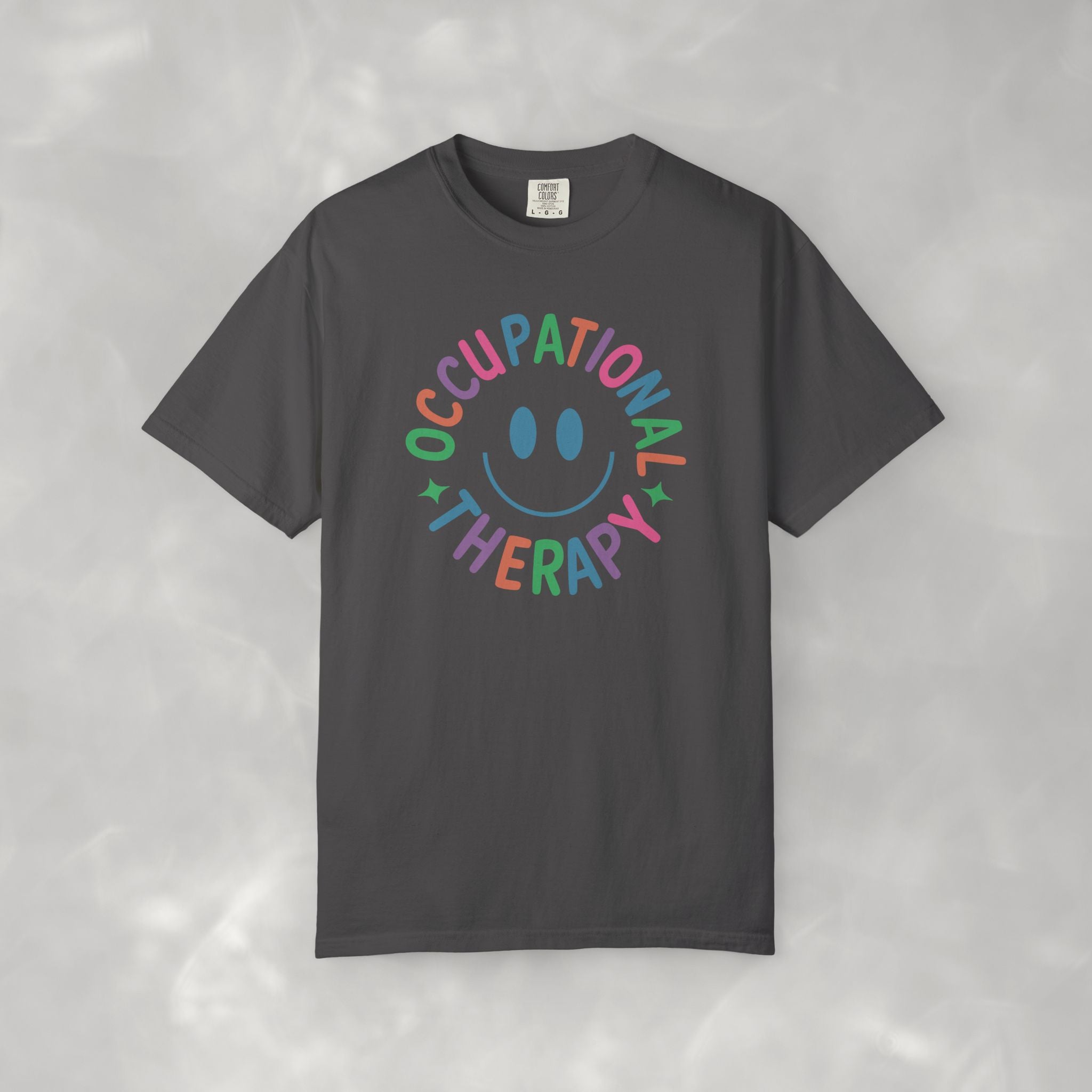 Occupational Therapy, Cute Playful Smile, OT, COTA Comfort Colors Tee