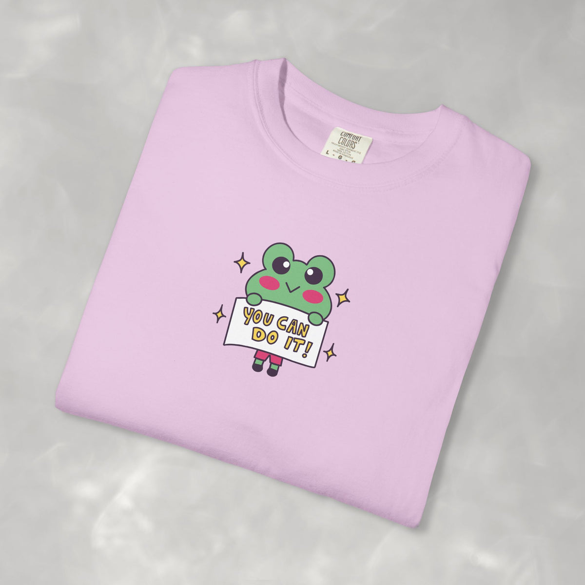 You Can Do It, Cute Motivational Frog Unisex Comfort Colors Tee for OT, PT, Speech Therapist