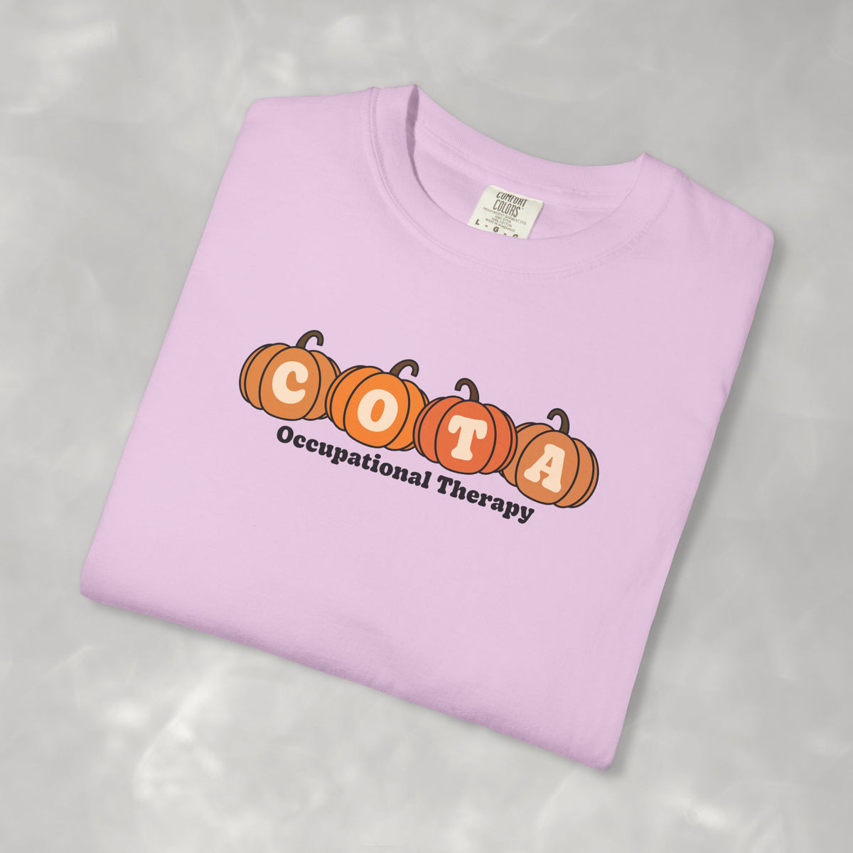 COTA Fall Pumpkins Comfort Colors Garment-Dyed T-shirt for Occupational Therapy Assistants