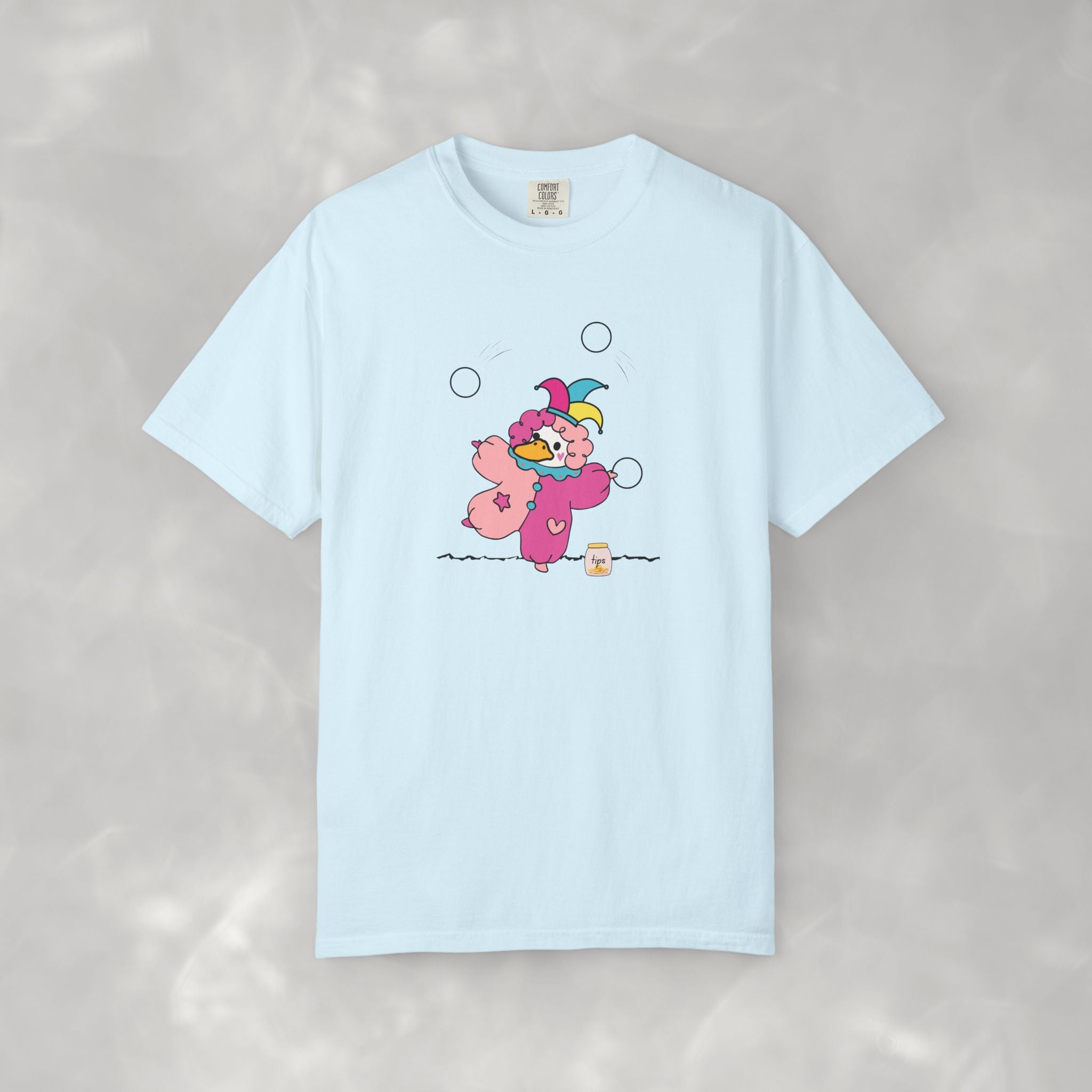 Juggling Goose, Questionable Concepts Comfort Colors Tee