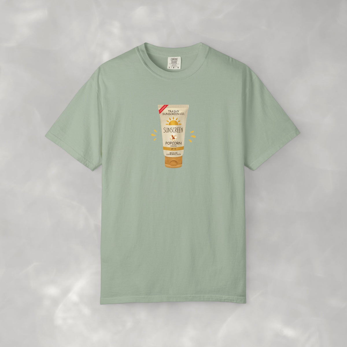 Popcorn Scented Sunscreen, Funny, Random Questionable Concepts Comfort Colors Tee