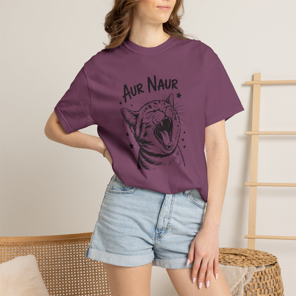 Aur Naur (Oh No) Funny Cat Lover Unisex Comfort Colors Tee