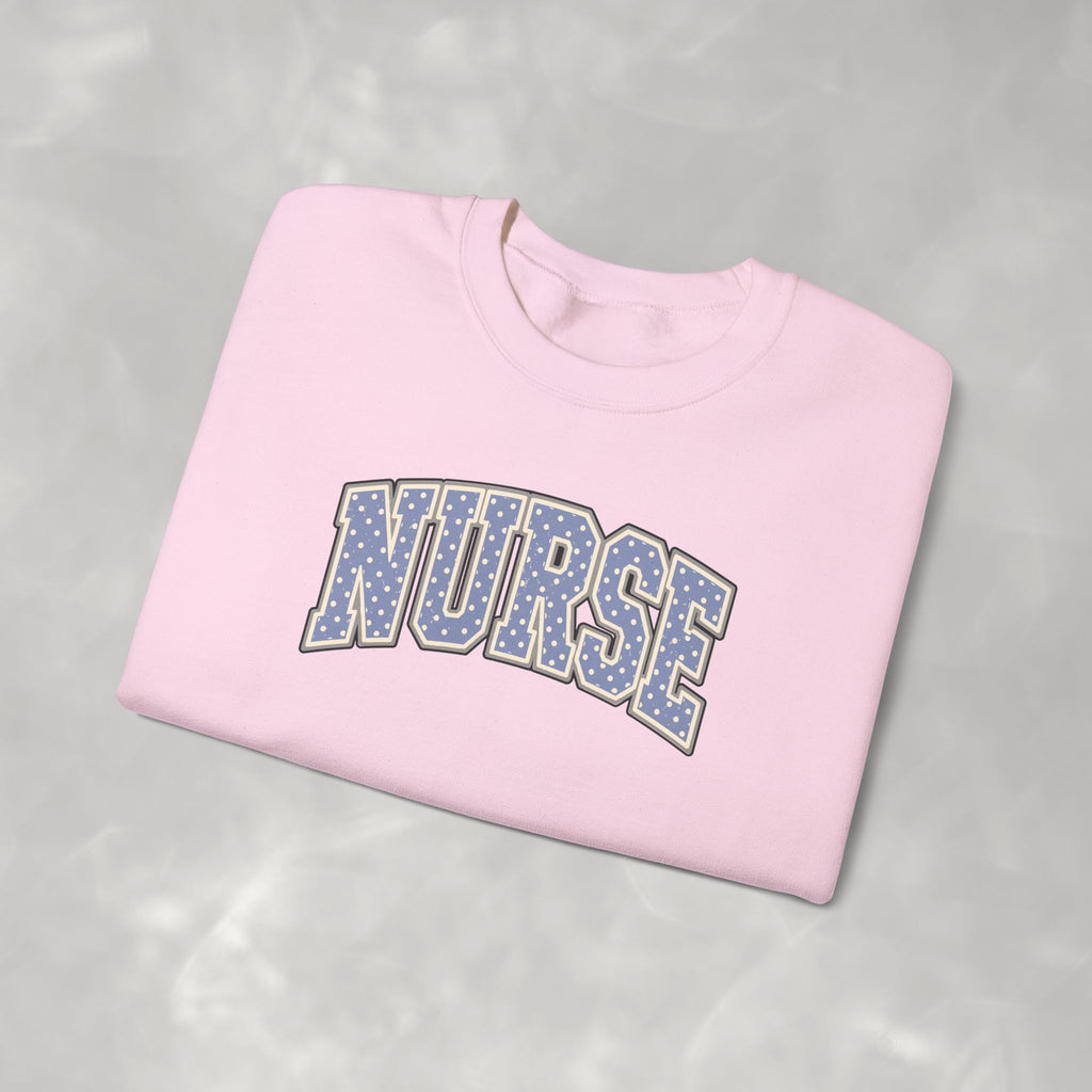 Nurse Vasity Polka Dot Gildan Unisex Heavy Blend™ Crewneck Sweatshirt