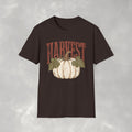 Autumn Harvest, White Pumpkin Retro Gildan Unisex Softstyle T-Shirt