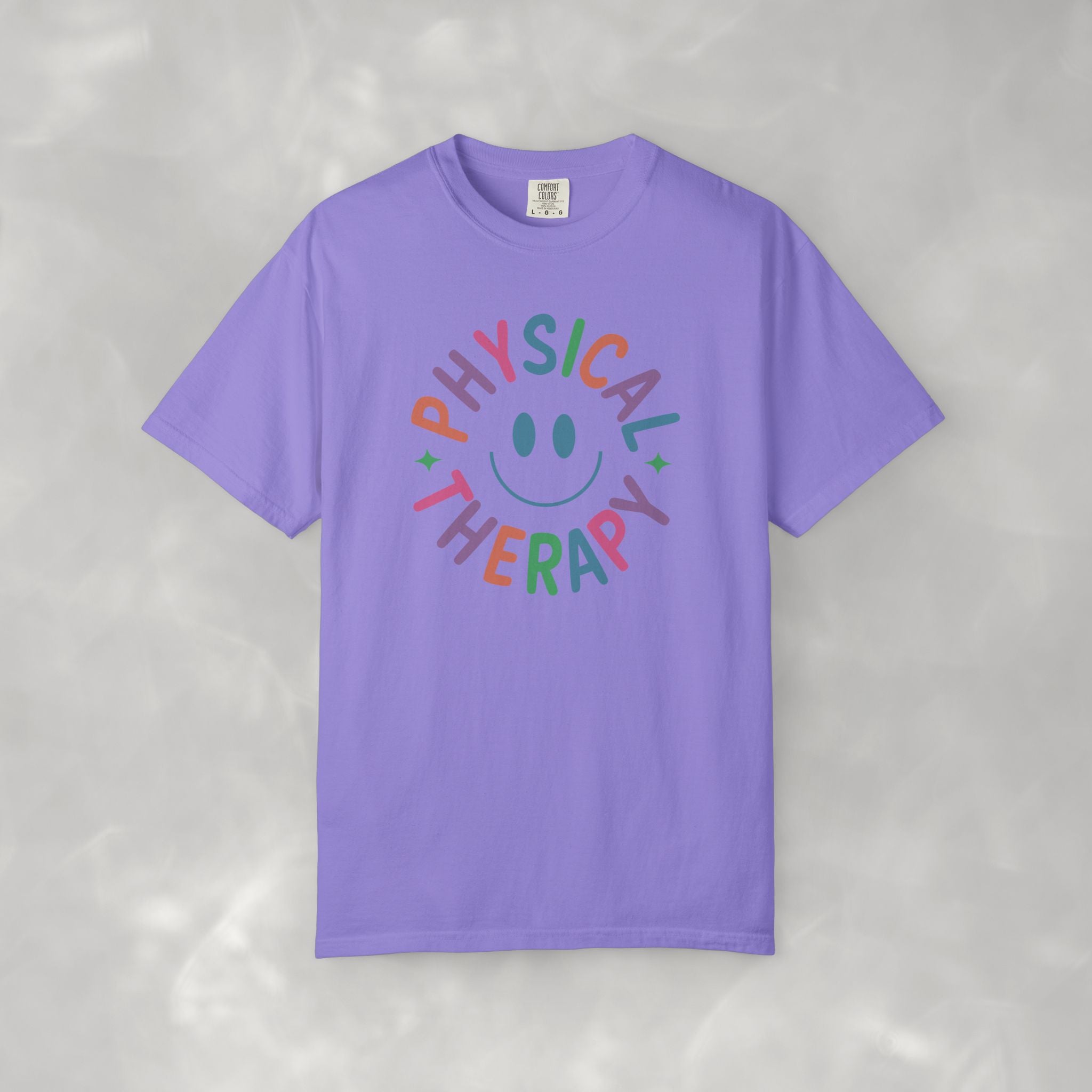 Physical Therapy, Cute Playful Smile, PT, PTA Unisex Comfort Colors Tee