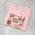 Football Preppy Game Day Comfort Colors Tee for Women