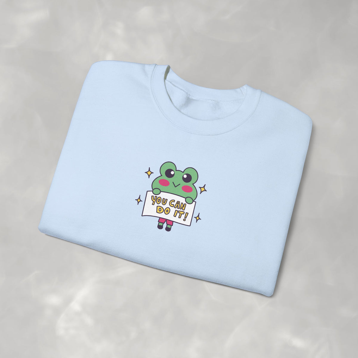 You Can Do It, Cute Motivational Frog Unisex Heavy Blend™ Crewneck Sweatshirt for OT, PT, Speech Therapist