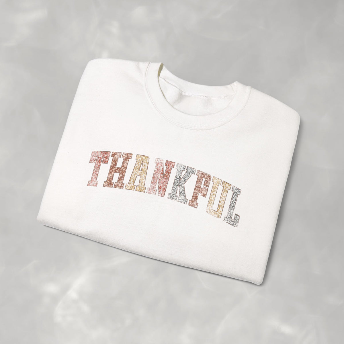 Thankful Cute Boho Trendy Gildan Unisex Heavy Blend™ Crewneck Sweatshirt for Autumn, Fall, Thanksgiving