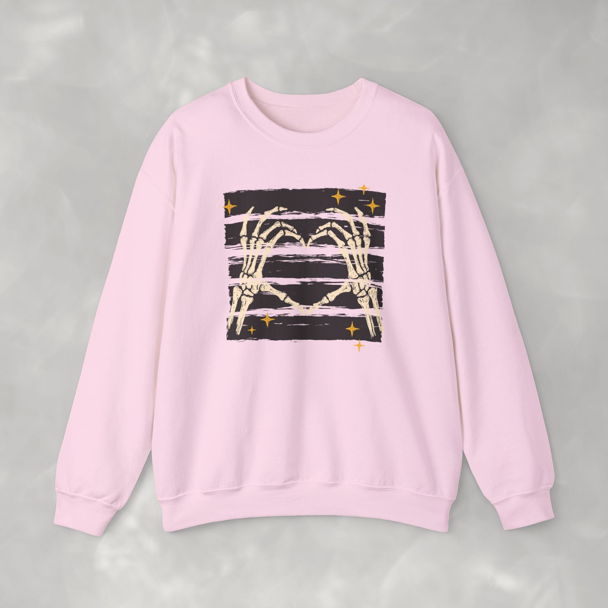 Spooky Skeleton Hands, Cute Halloween Unisex Heavy Blend™ Crewneck Sweatshirt