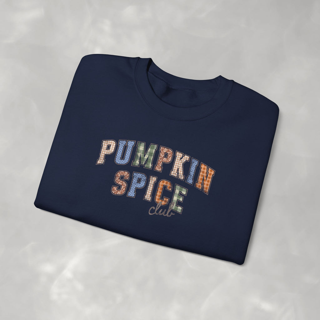 Pumpkin Spice Club Cute Trending Gildan Unisex Heavy Blend™ Crewneck Sweatshirt for Autumn, Fall, Thanksgiving
