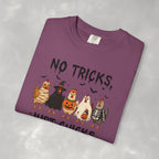 No Tricks Just Chicks, Funny Halloween Chickens in Costumes, Comfort Colors Tee