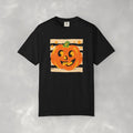 Happy Jack-O-Lantern, Striped Halloween Comfort Colors Unisex Garment-Dyed T-shirt