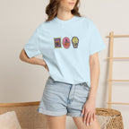Cute Halloween Spooky Stamps with Cat, Jack-O-Lanter, Skeleton, Comfort Colors Tee