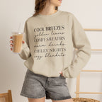 Autumn Vibes Gildan Unisex Heavy Blend™ Crewneck Sweatshirt for Fall, Thanksgiving, Festive