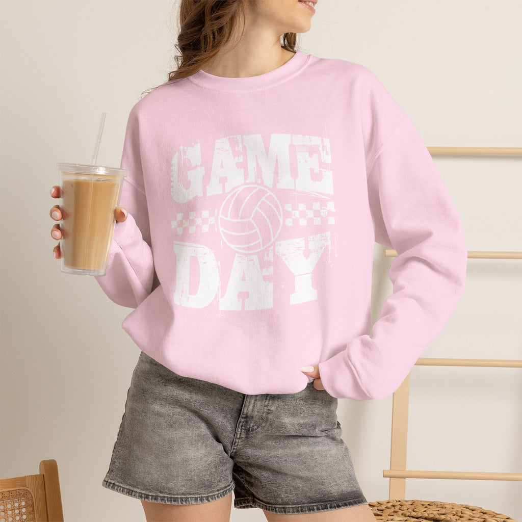 Retro Vintage Volleyball Game Day Gildan Unisex Heavy Blend™ Crewneck Sweatshirt