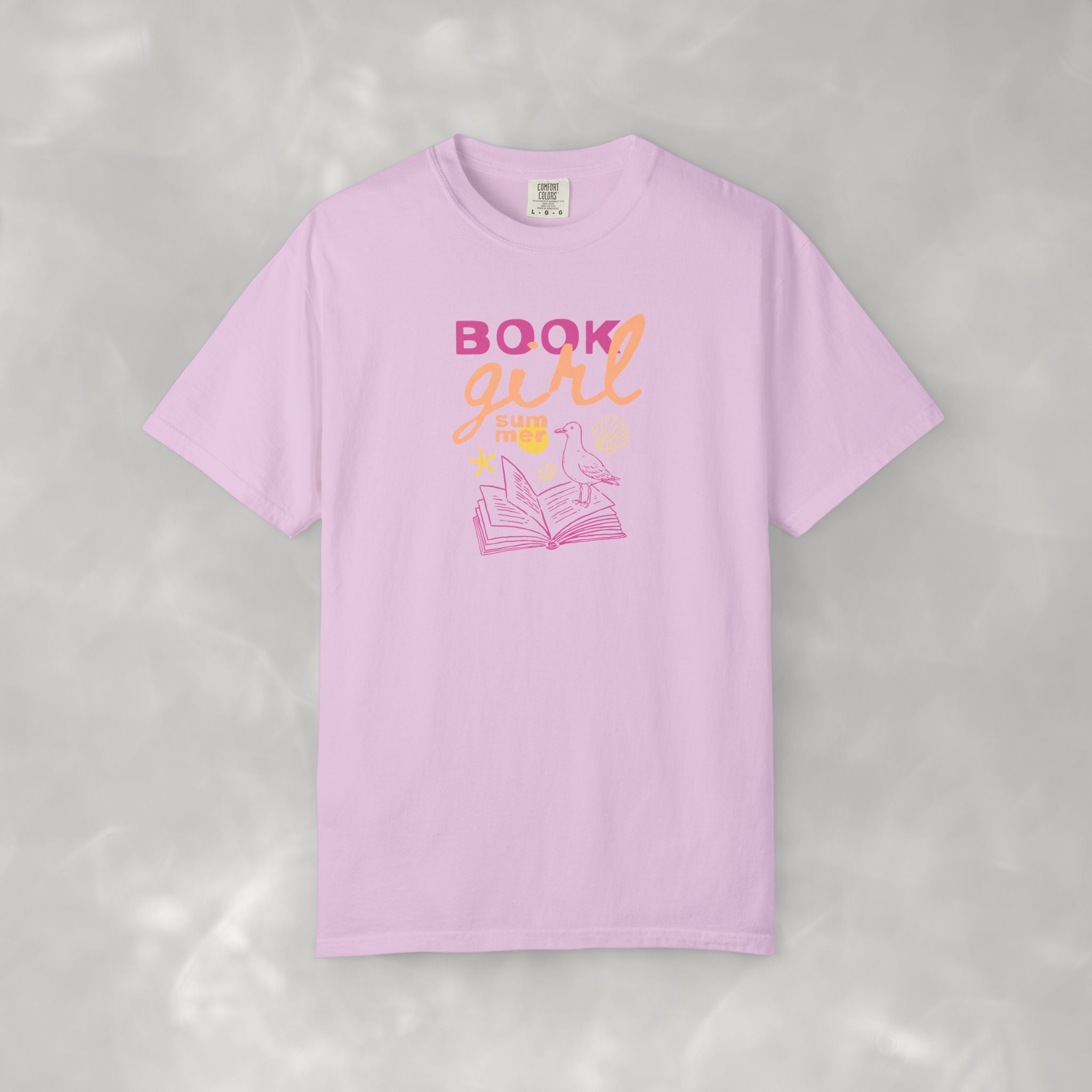 Book Girl Summer, Funny Summer, Book Lover Comfort Colors Tee
