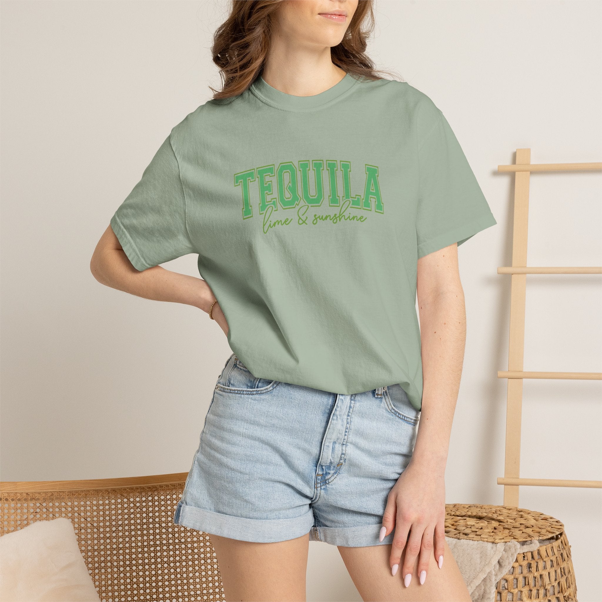 Tequila, Lime, and Sunshine Summer, Vacation, Beach Comfort Colors Tee