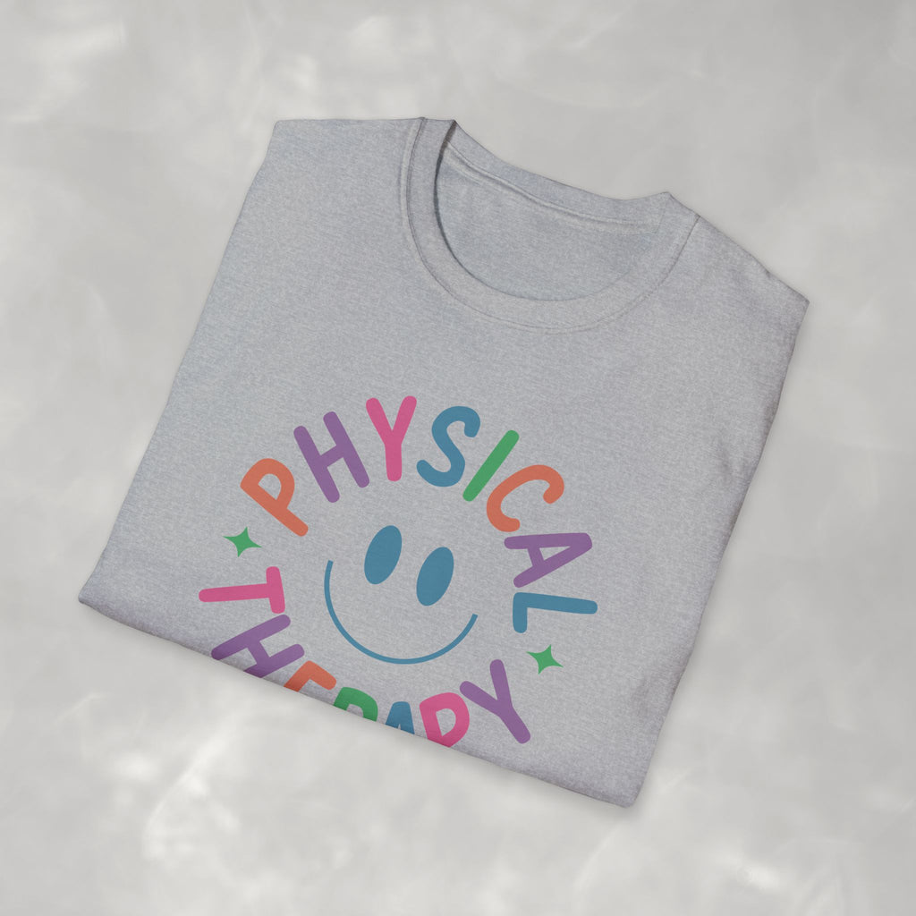 Physical Therapy, Cute Playful Smile, PT, PTA Gildan Unisex Softstyle T-Shirt