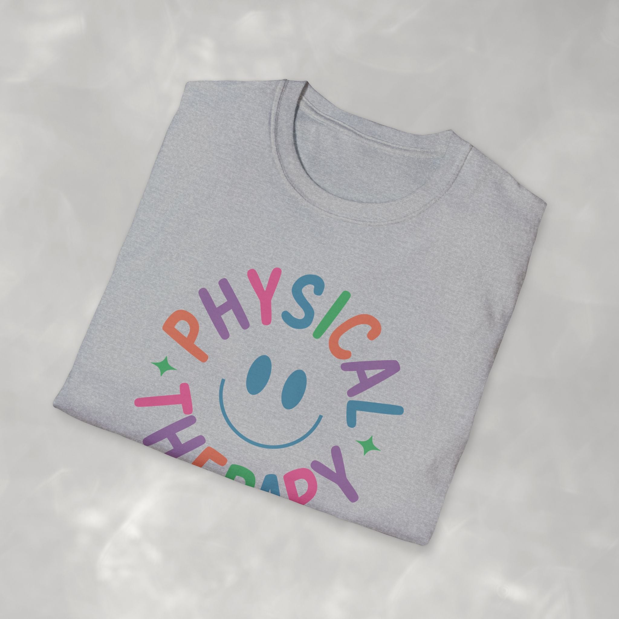 Physical Therapy, Cute Playful Smile, PT, PTA Gildan Unisex Softstyle T-Shirt