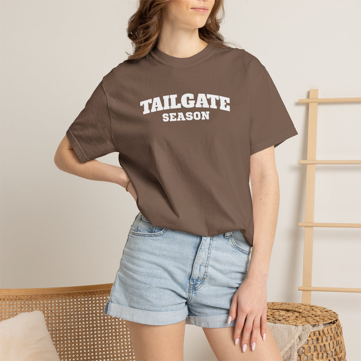 Tailgate Season, Football Game Day Unisex Comfort Colors Tee for Men and Women